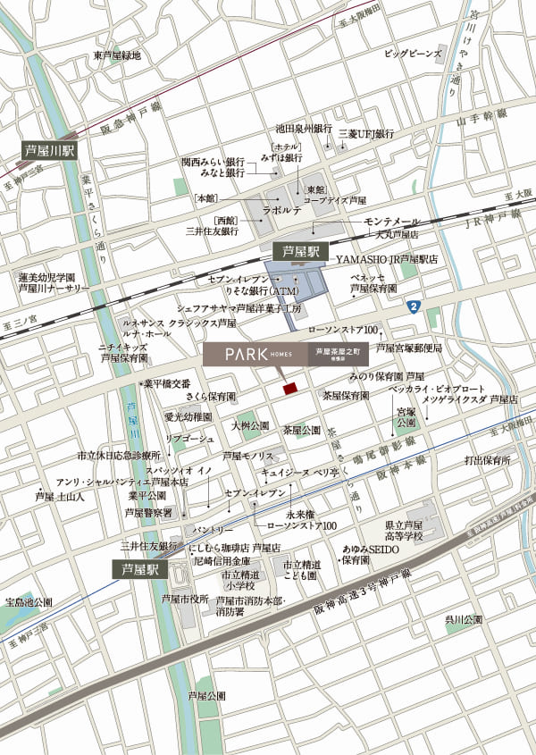 現地案内図