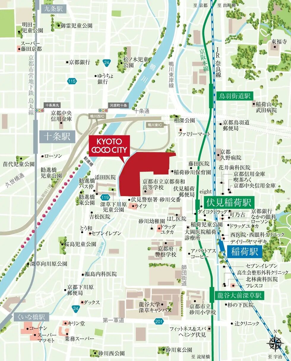 現地案内図