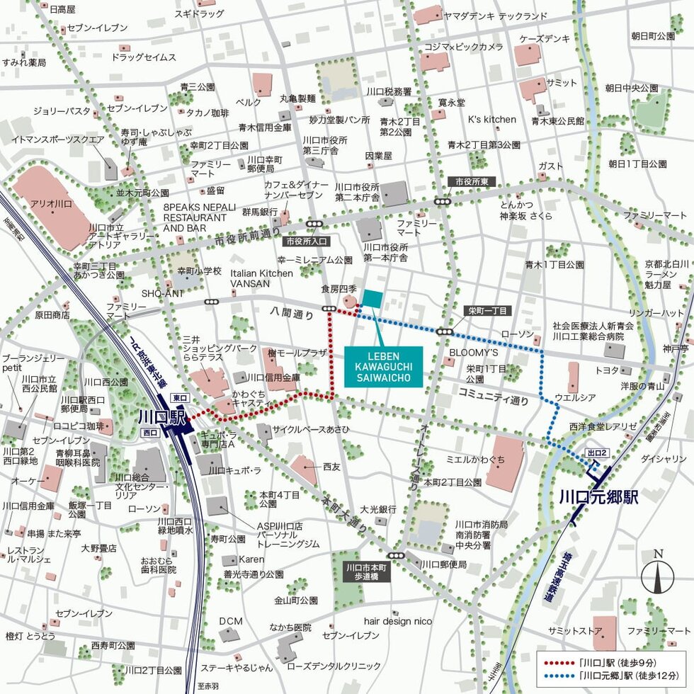 現地案内図