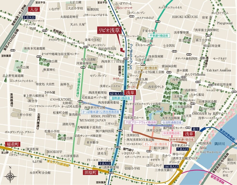 現地案内図
