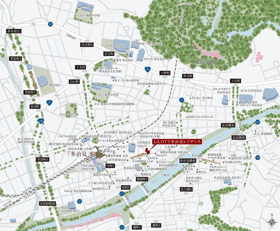 現地案内図