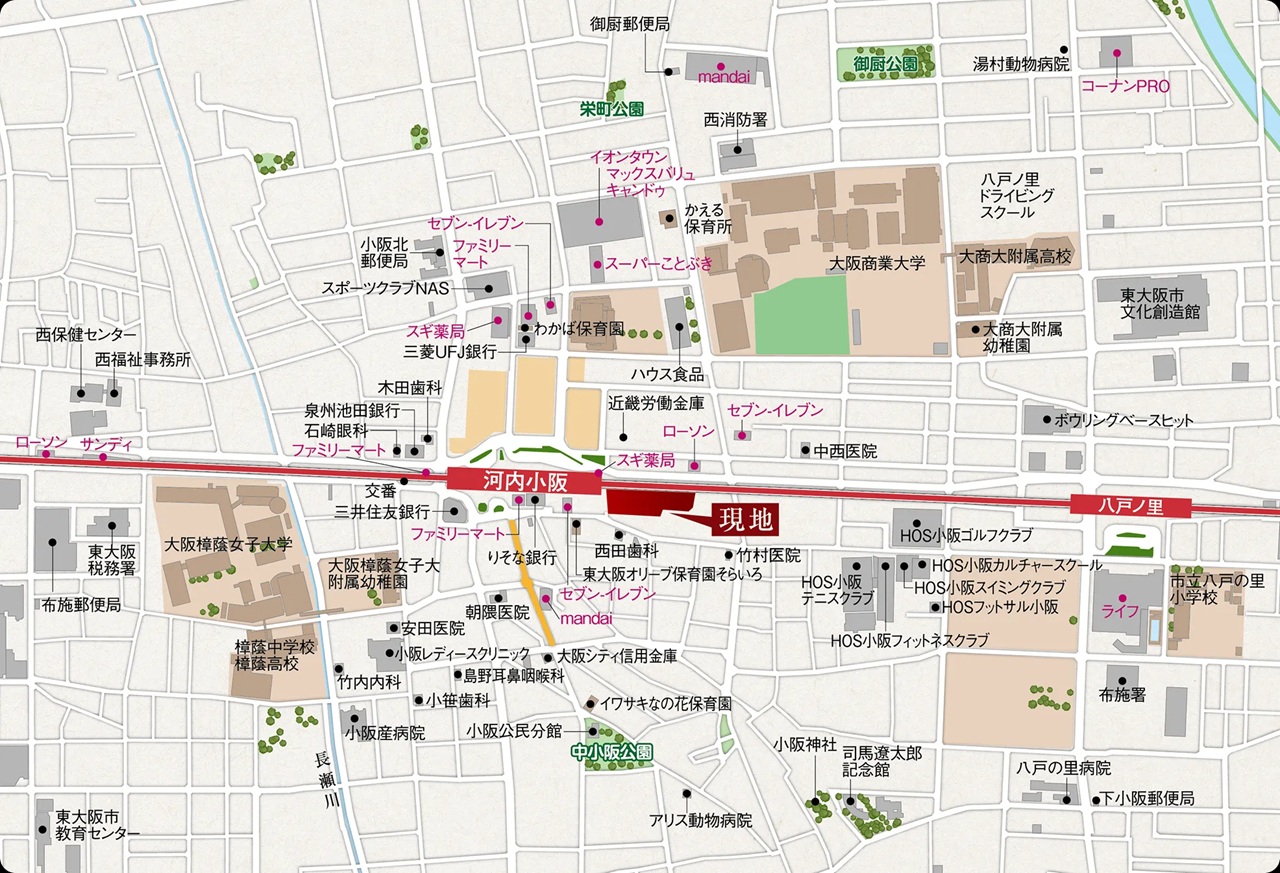 現地案内図