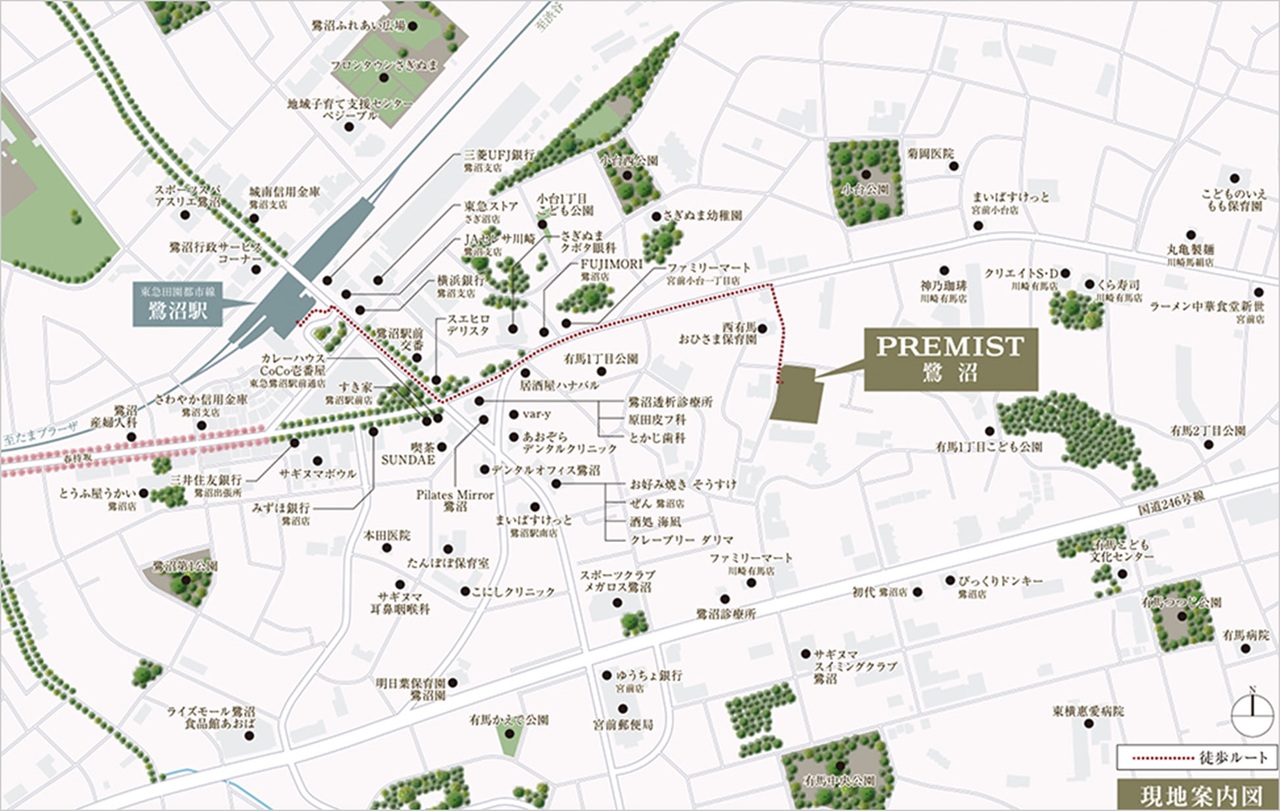現地案内図
