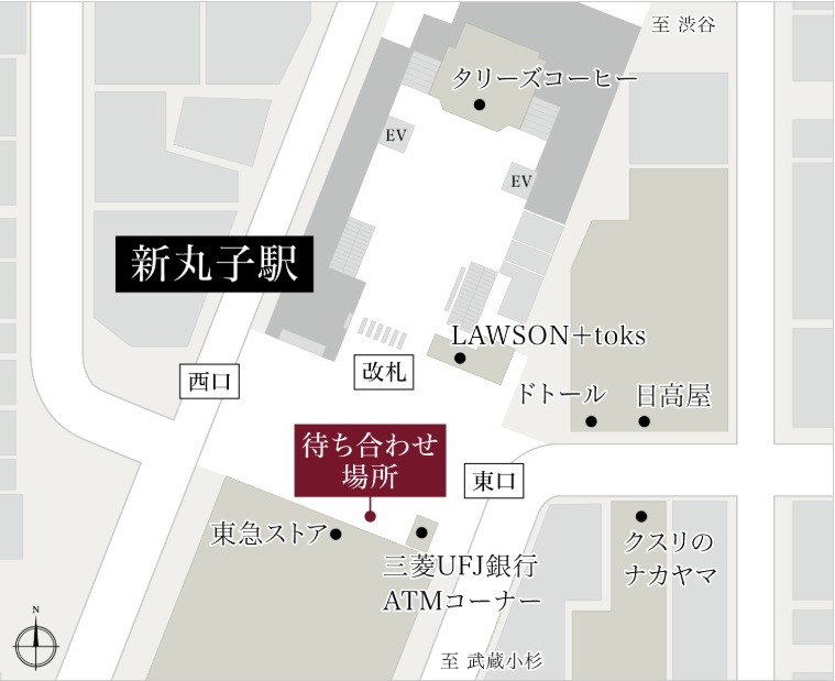 当日のお待ち合わせ・ご案内の流れ