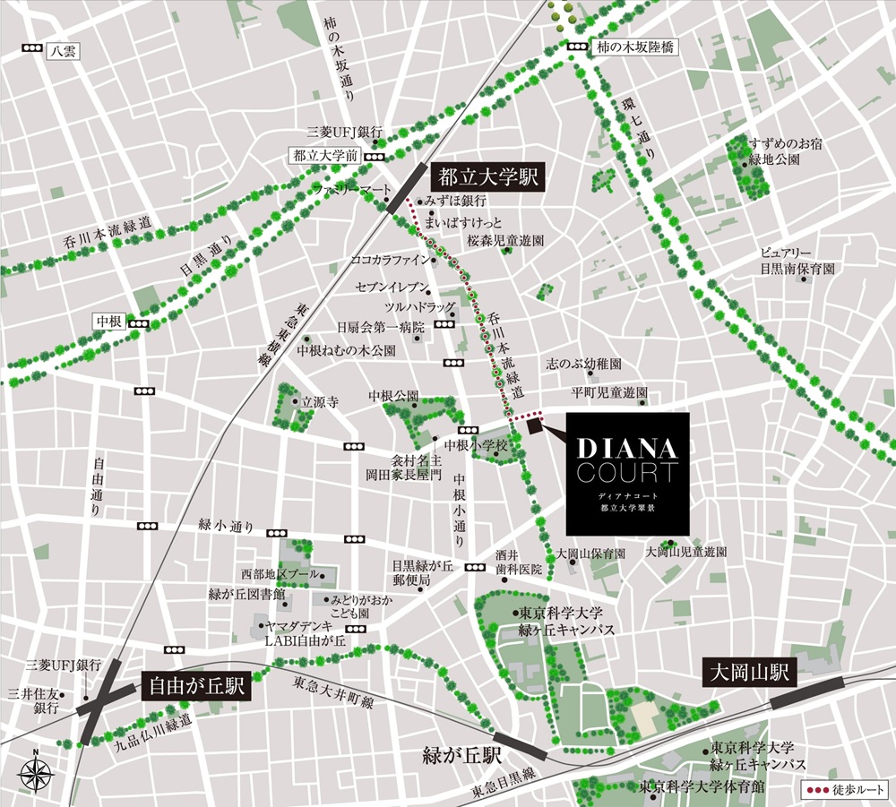 現地案内図（広域）