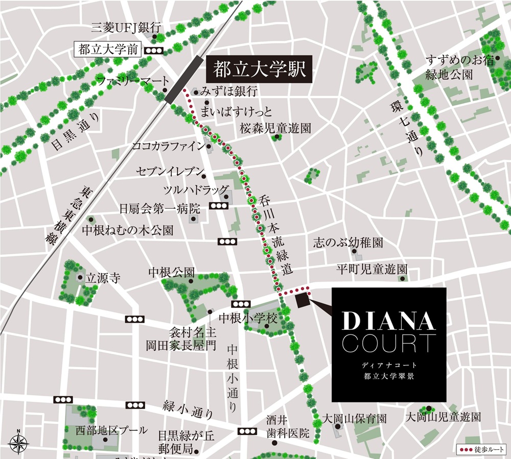 現地案内図（狭域）