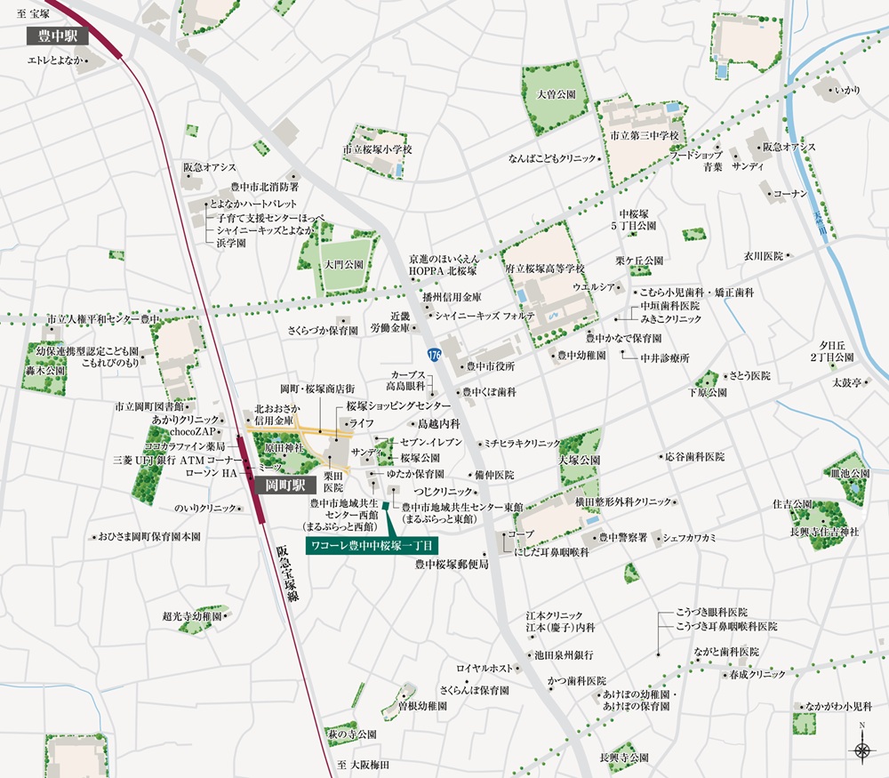 現地案内図
