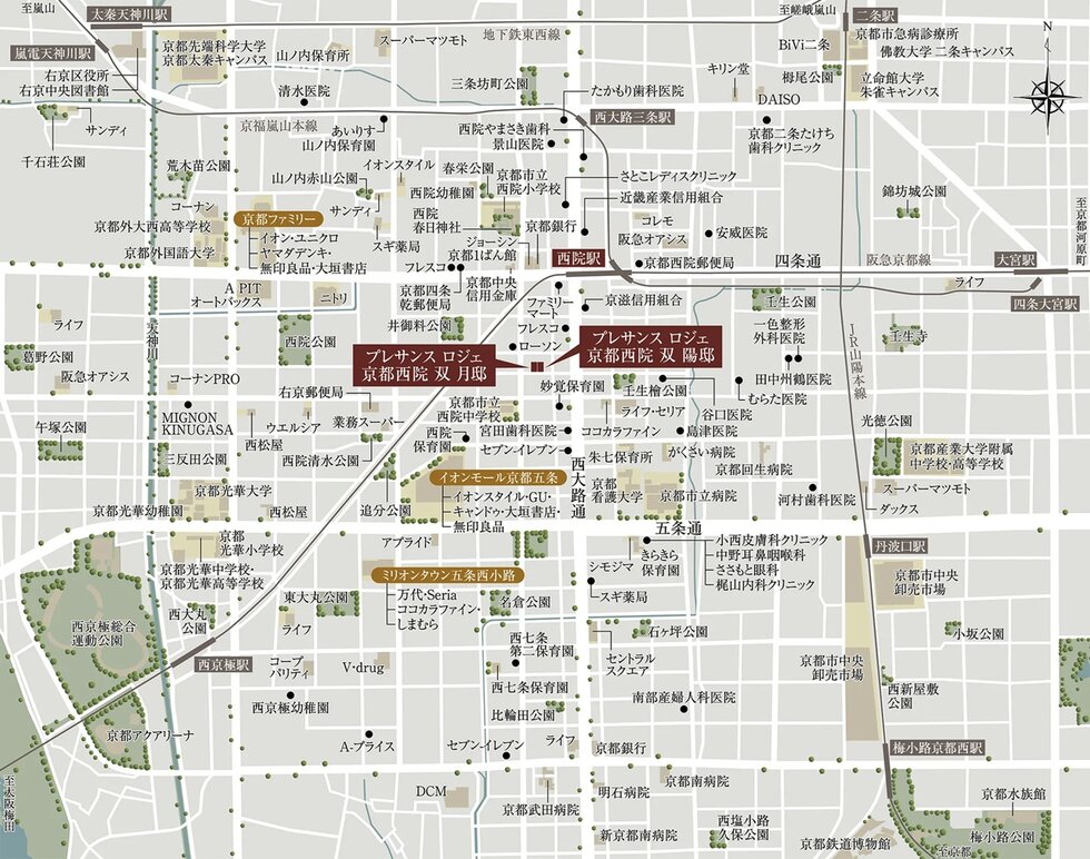 現地・マンションサロン案内図