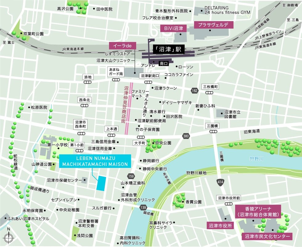 現地案内図