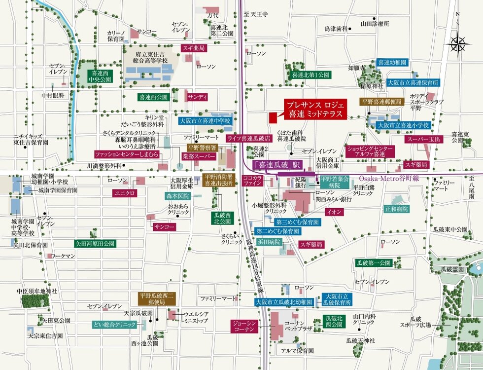 現地案内図