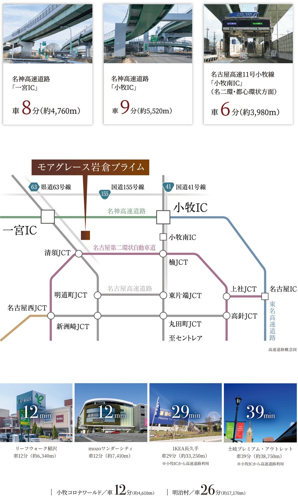 【CAR ACCESS】
市内・市外への車通勤、休日のレジャーもスマート。