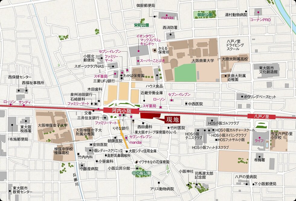 現地案内図