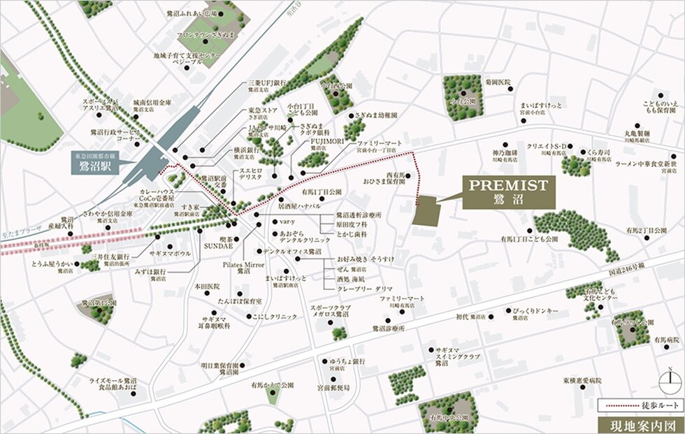 現地案内図