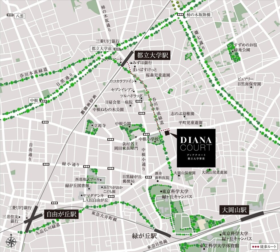 現地案内図（広域）