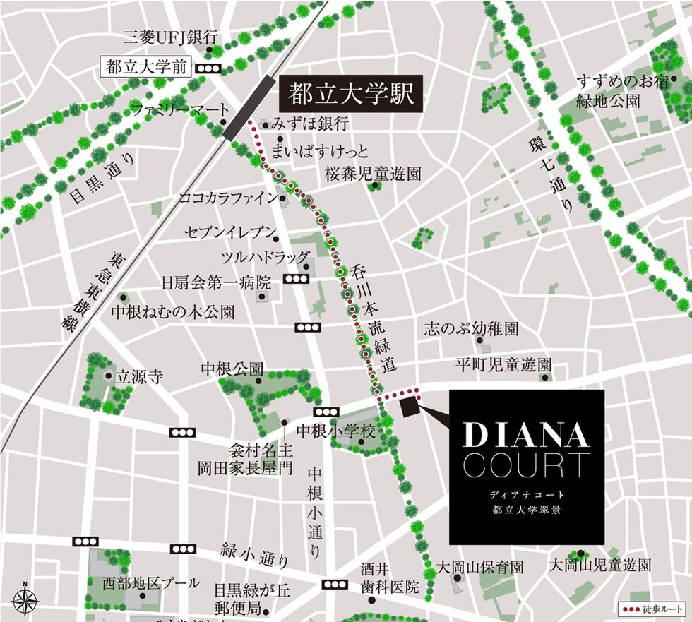 現地案内図（狭域）
