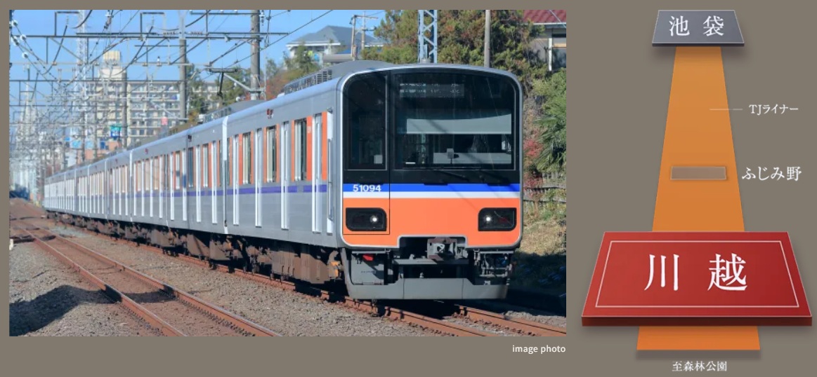 TJ LINER
TJライナーを利用で池袋駅まで2駅・28分！