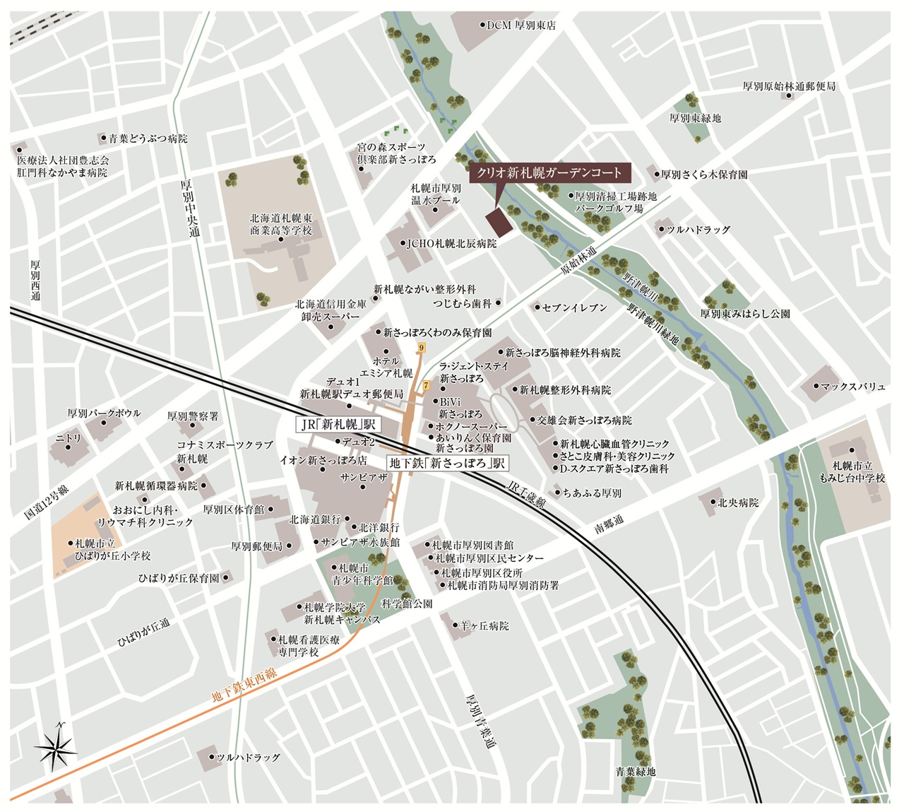 現地案内図＜広域＞