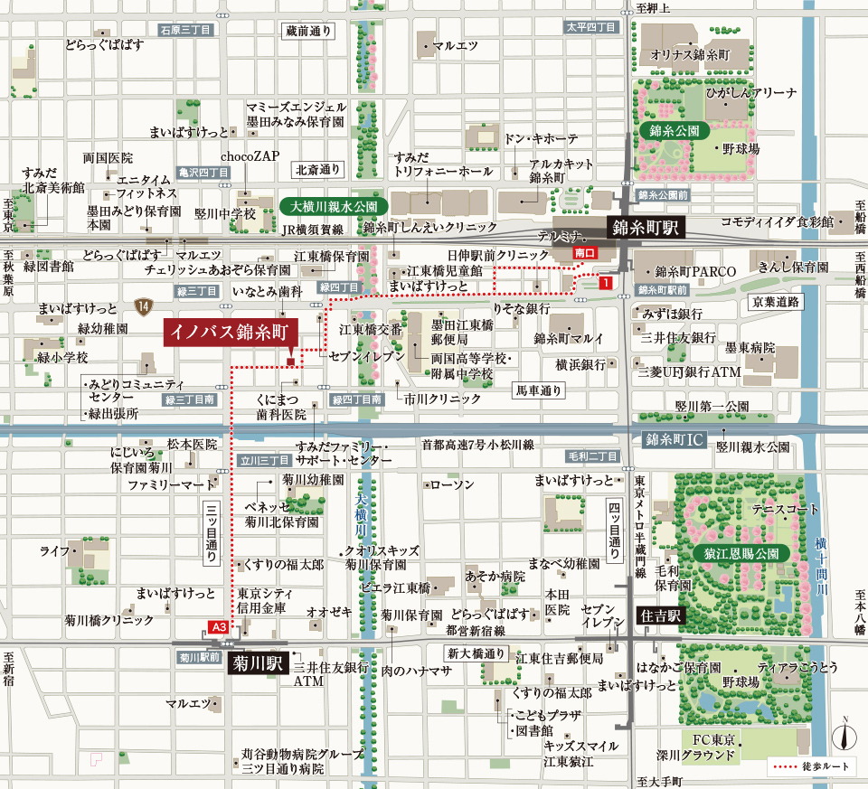 現地案内図