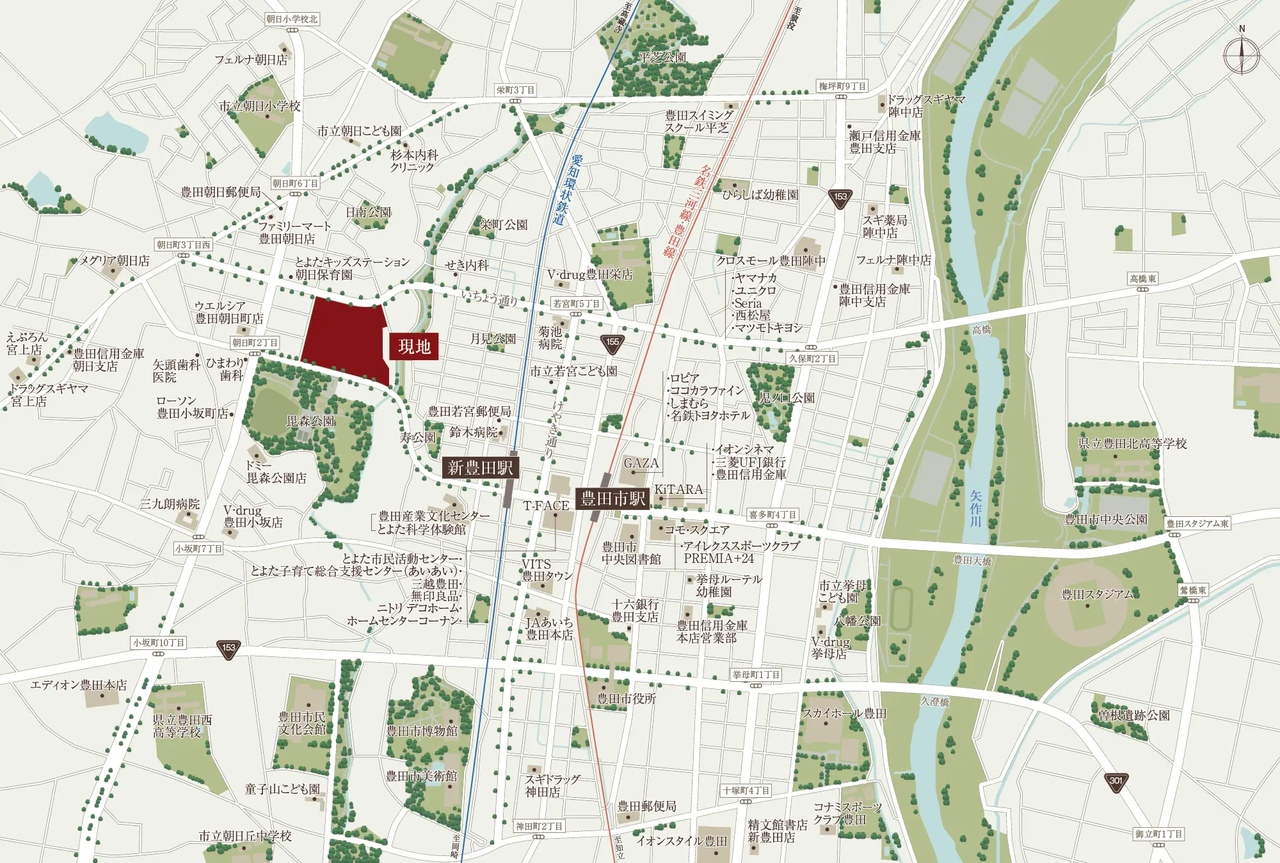 現地案内図