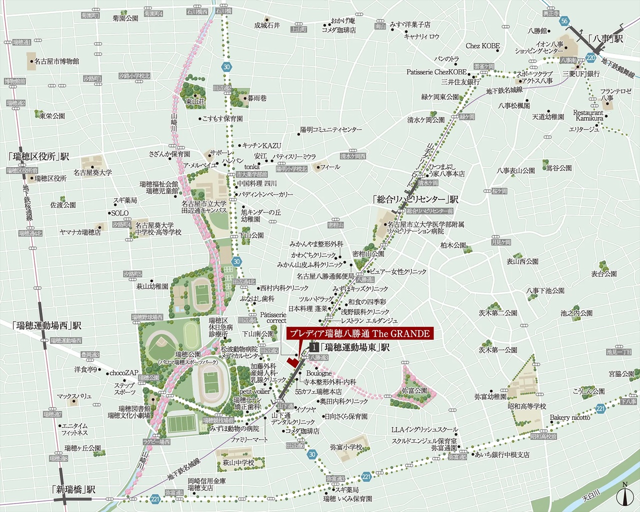 現地案内図