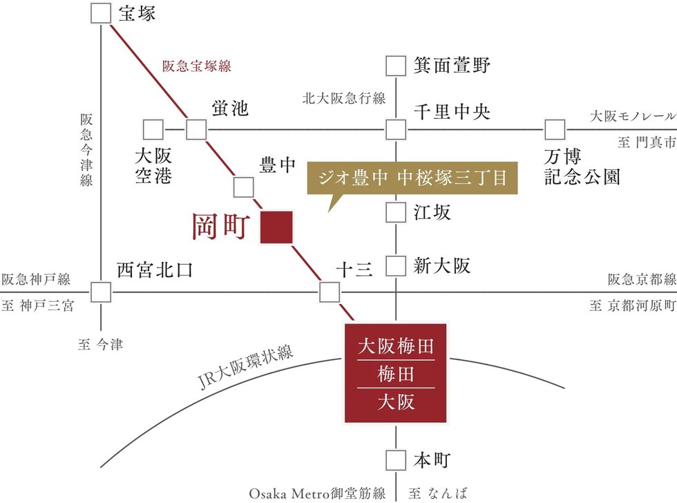 大阪都心も空港も、スムーズにつながる
軽快なアクセスを享受。