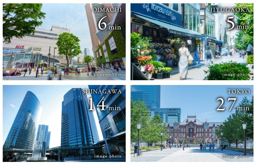 3駅3路線が、都心の主要エリアを身近にする。