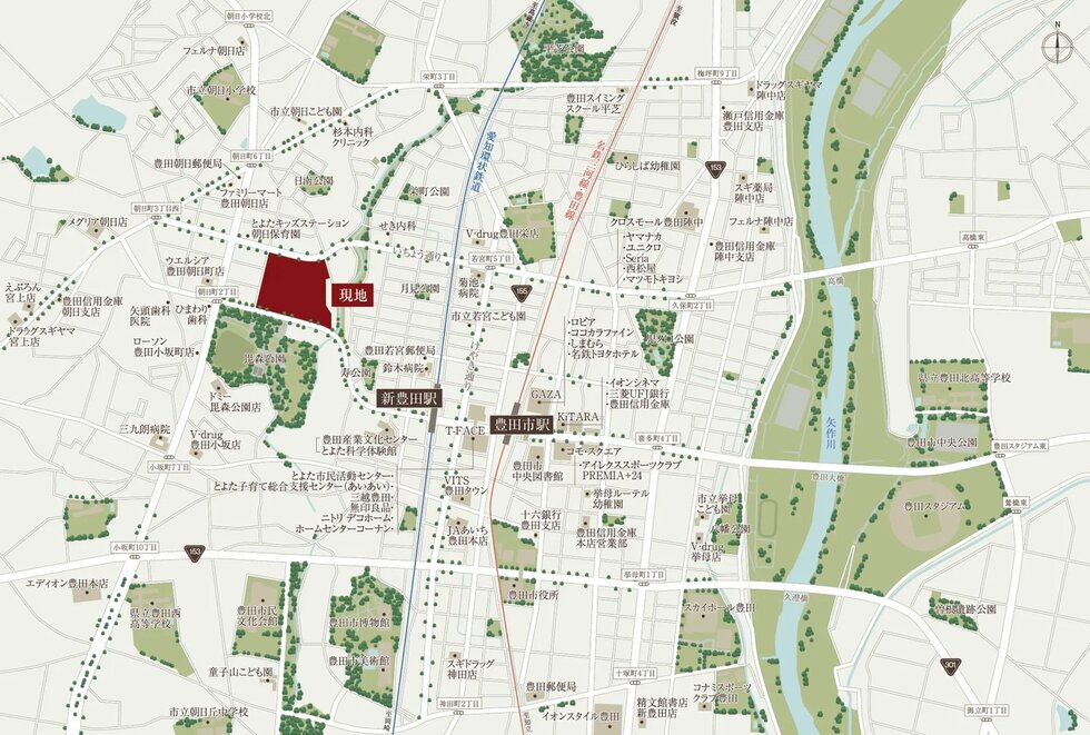現地案内図