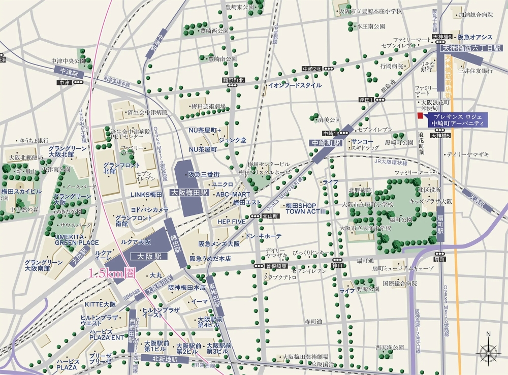 現地案内図