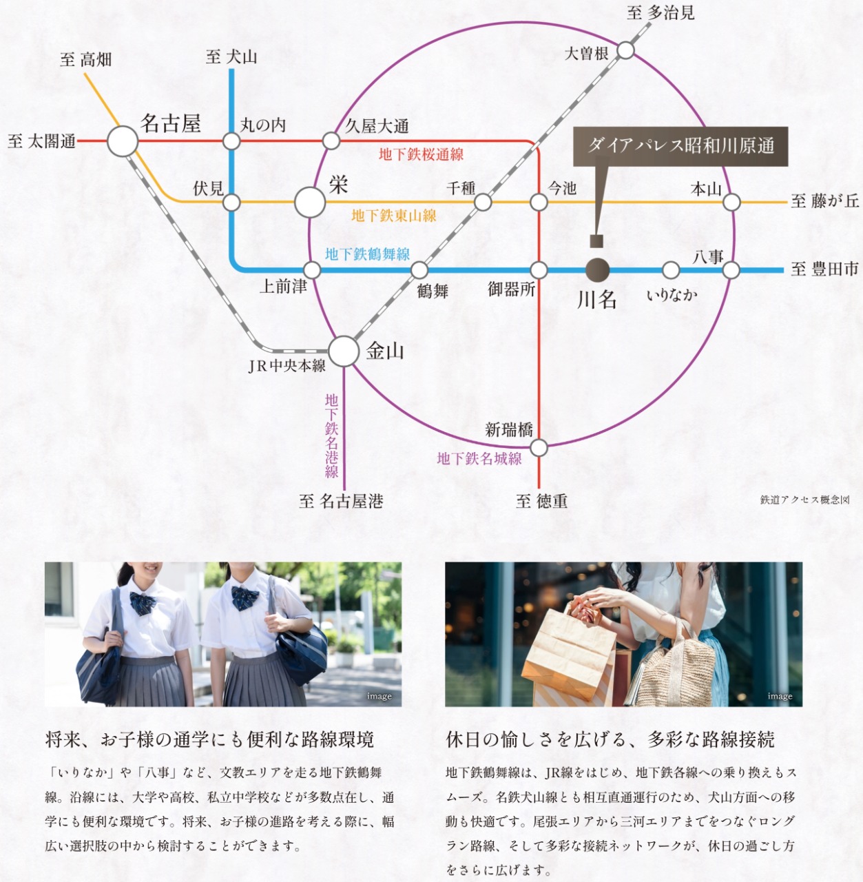 ダイレクトアクセスで、毎日の通勤も軽快に