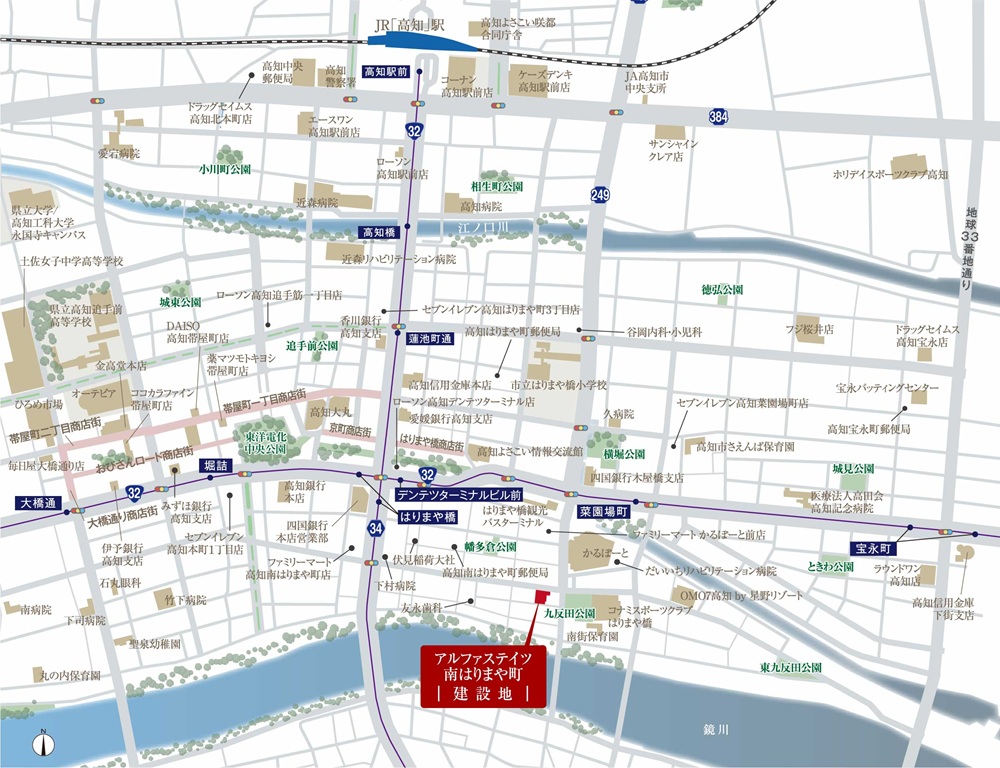 建設予定地案内図