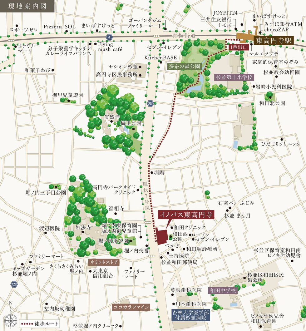 現地案内図