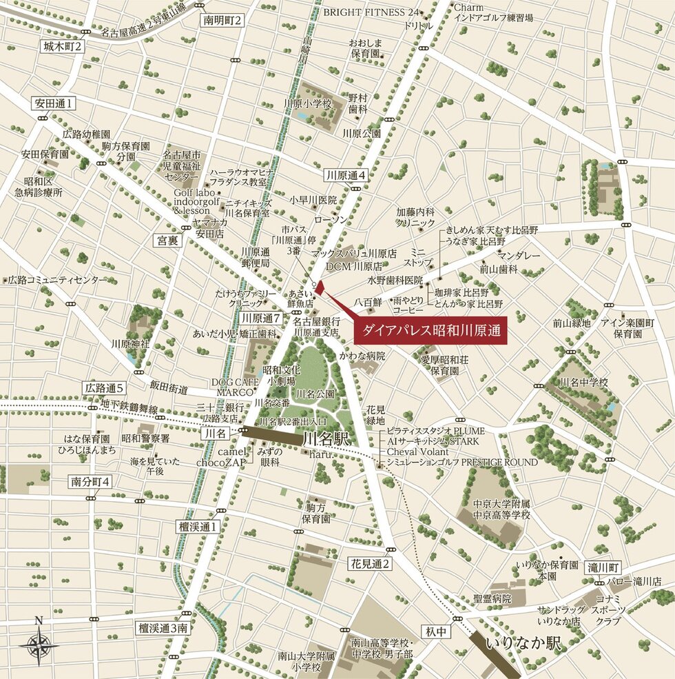 現地案内図