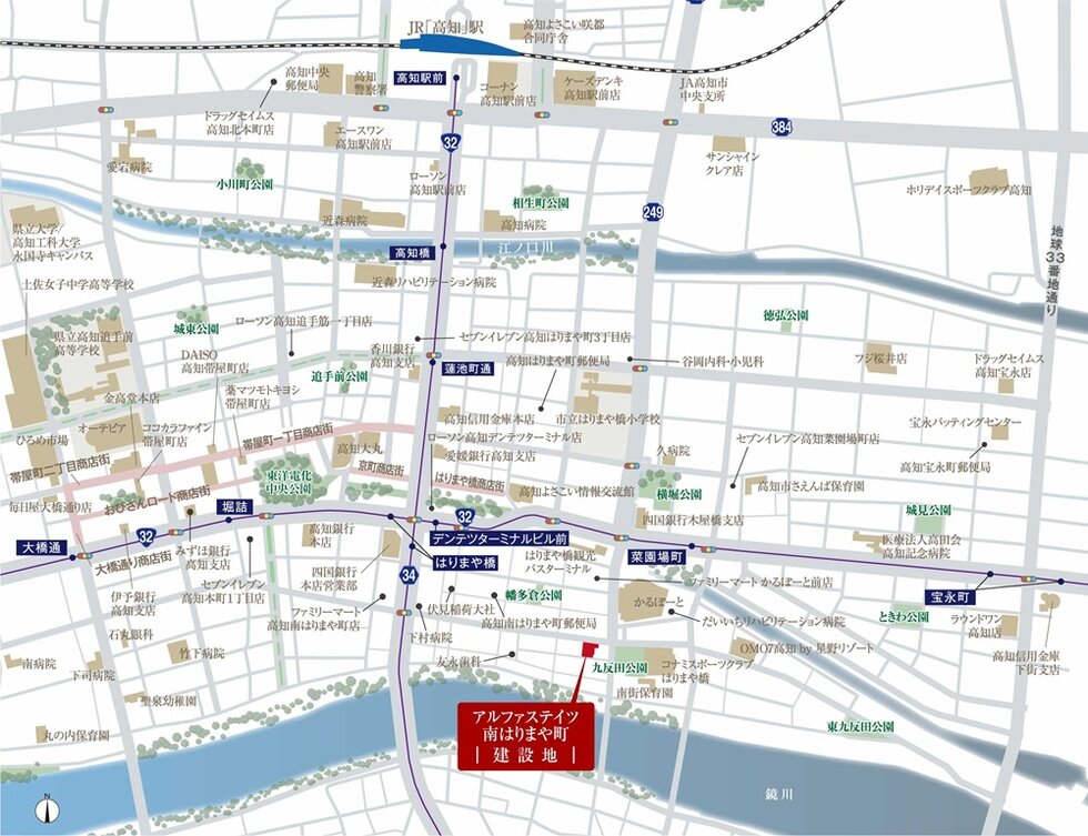 建設予定地案内図