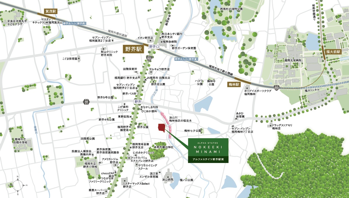 建設予定地案内図