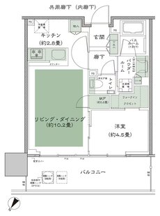 シティタワーズ東京ベイ 間取り 2-45P2 type
