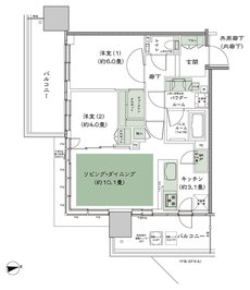 シティタワーズ東京ベイ 間取り 3-55V4 type