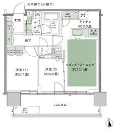シティタワーズ東京ベイ 間取り 3-55T3 type