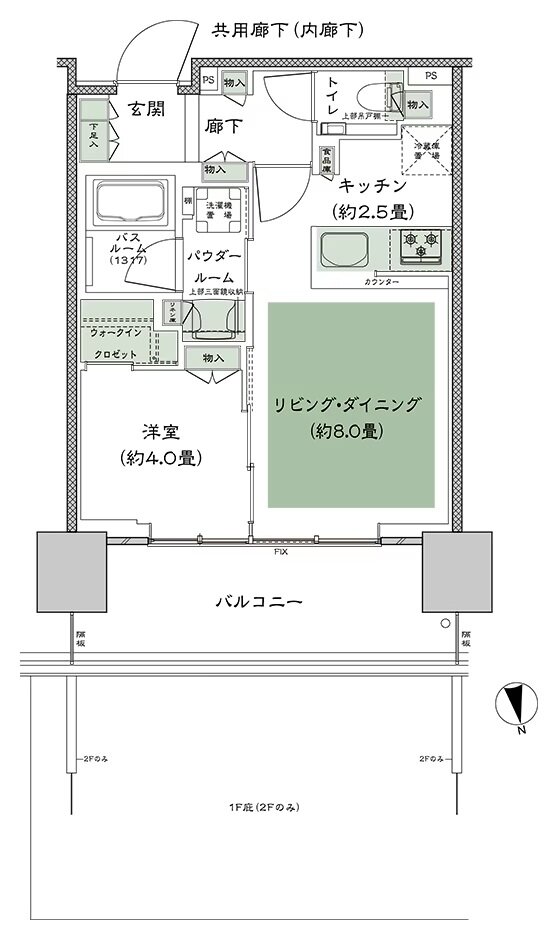 シティタワーズ東京ベイ 間取り 3-40R1 type