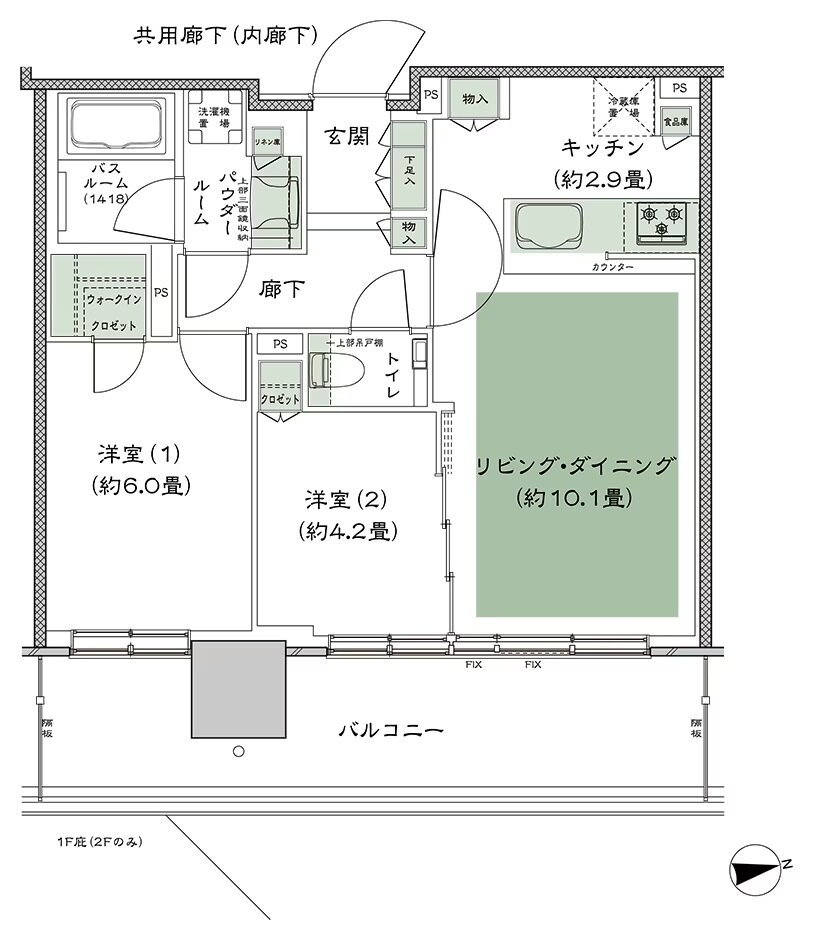 シティタワーズ東京ベイ 間取り 3-55U4 type