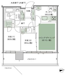 シティタワーズ東京ベイ 間取り 3-55U4 type