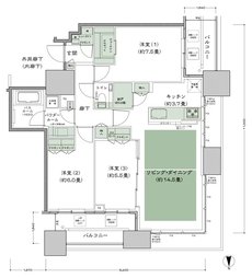 シティタワー大阪本町 間取り NW-85A-標準プラン type