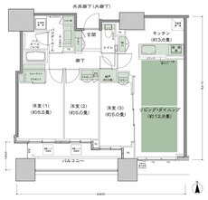 シティタワー大阪本町 間取り S-75E-標準プラン type