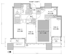 シティタワー大阪本町 間取り W-70A-標準プラン type
