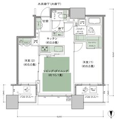 シティタワー大阪本町 間取り N-55J-標準プラン type