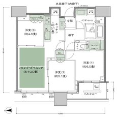 シティタワー大阪本町 間取り W-65G-標準プラン type