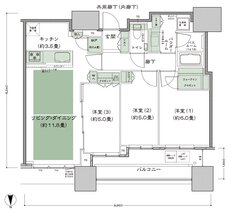 シティタワー大阪本町 間取り N-70E-標準プラン type