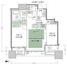 シティタワー大阪本町 間取り E-55G-標準プラン type