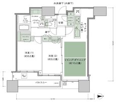 シティタワー大阪本町 間取り E-60B-標準プラン type
