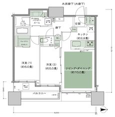 シティタワー大阪本町 間取り E-55F-標準プラン type