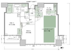 シティタワー大阪本町 間取り E-100TD type
